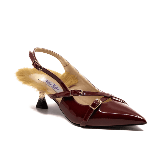 Slingback in vernice Walter Violet rossa